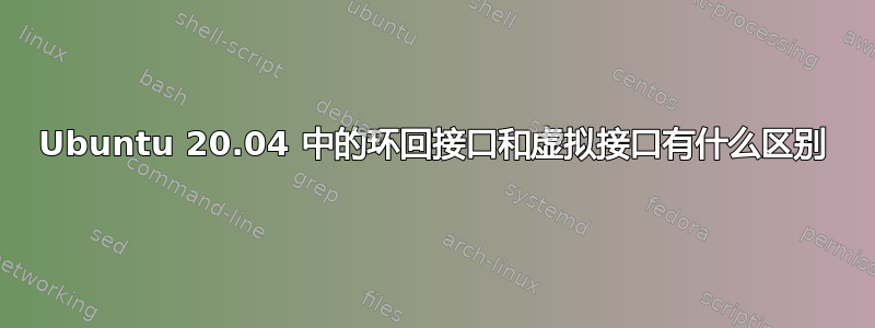 Ubuntu 20.04 中的环回接口和虚拟接口有什么区别