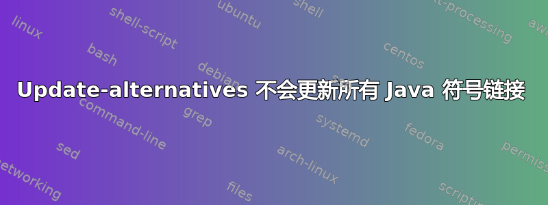 Update-alternatives 不会更新所有 Java 符号链接