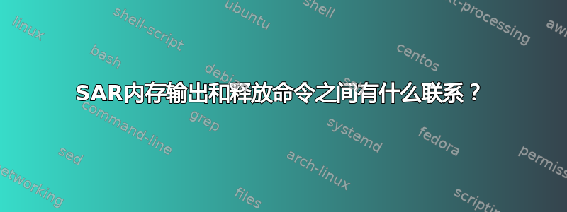 SAR内存输出和释放命令之间有什么联系？