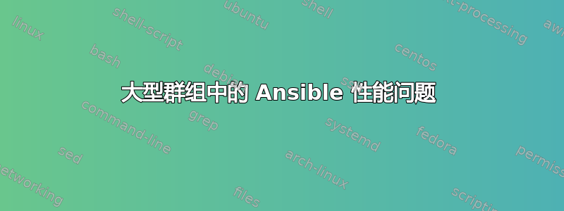 大型群组中的 Ansible 性能问题