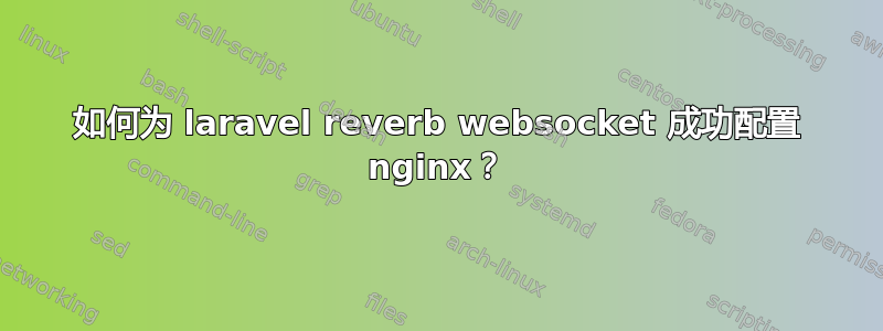 如何为 laravel reverb websocket 成功配置 nginx？