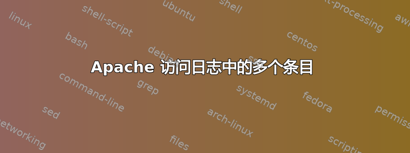 Apache 访问日志中的多个条目