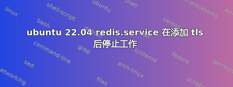 ubuntu 22.04 redis.service 在添加 tls 后停止工作