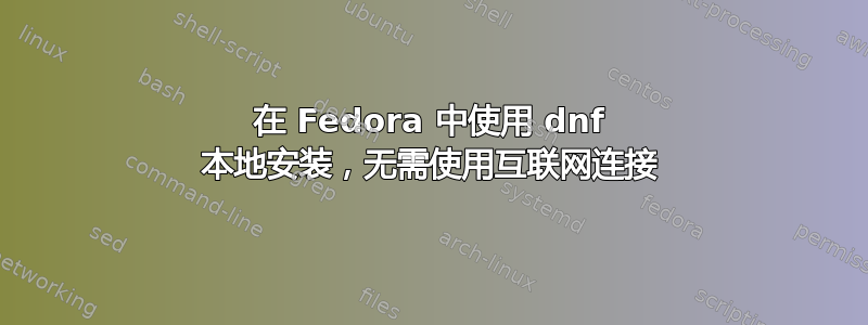 在 Fedora 中使用 dnf 本地安装，无需使用互联网连接