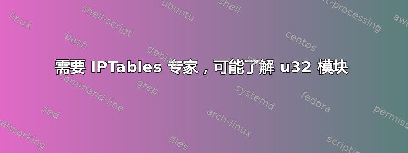 需要 IPTables 专家，可能了解 u32 模块