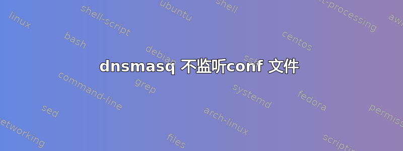 dnsmasq 不监听conf 文件