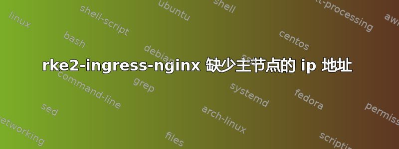 rke2-ingress-nginx 缺少主节点的 ip 地址