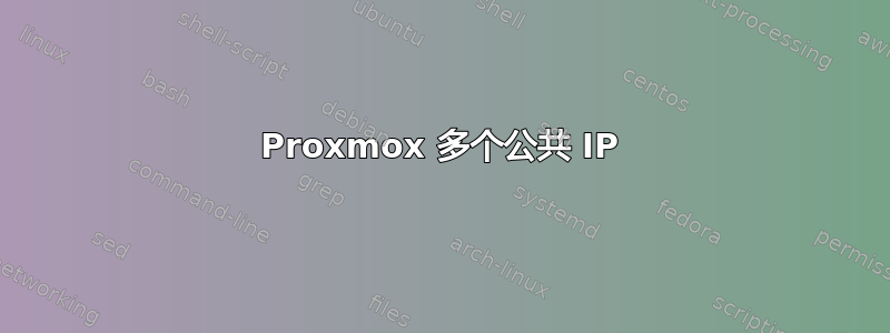 Proxmox 多个公共 IP