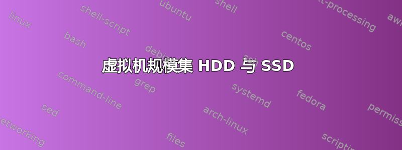 虚拟机规模集 HDD 与 SSD