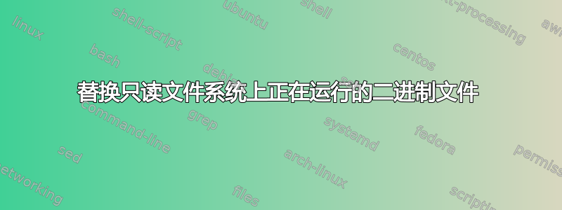 替换只读文件系统上正在运行的二进制文件