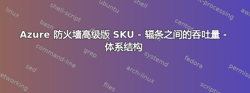 Azure 防火墙高级版 SKU - 辐条之间的吞吐量 - 体系结构