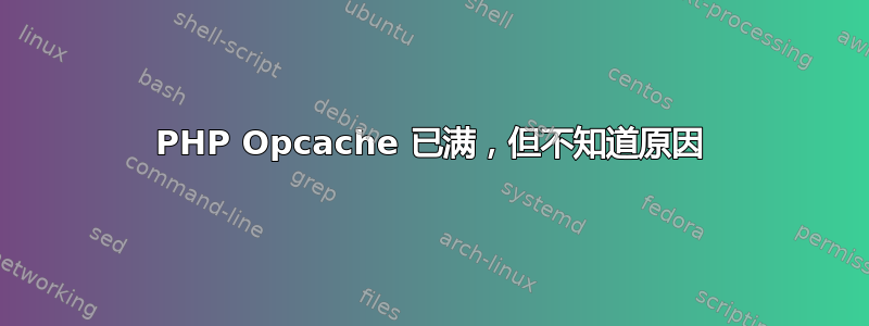 PHP Opcache 已满，但不知道原因