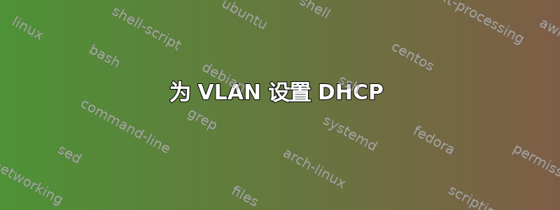 为 VLAN 设置 DHCP