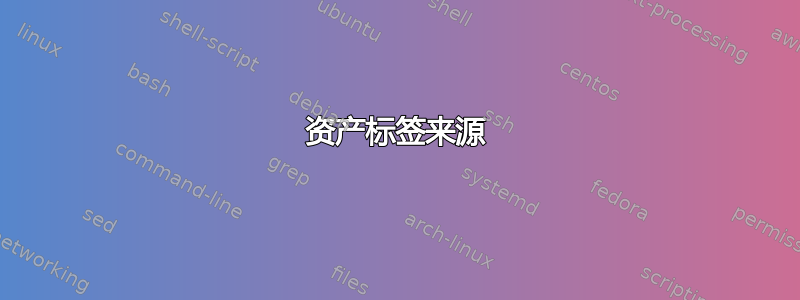 资产标签来源