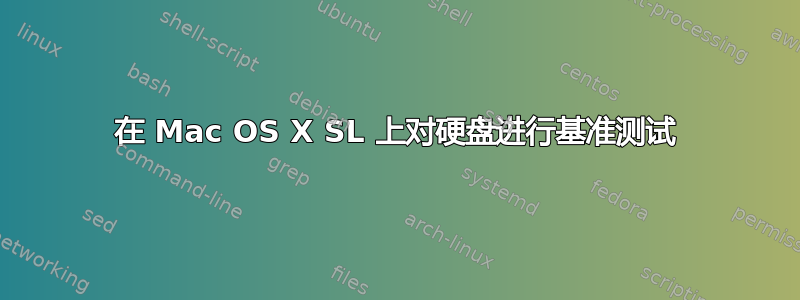 在 Mac OS X SL 上对硬盘进行基准测试