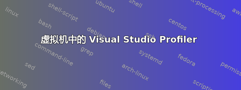 虚拟机中的 Visual Studio Profiler