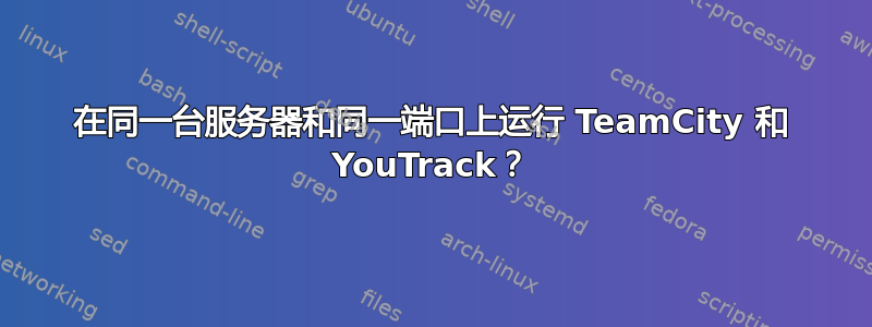 在同一台服务器和同一端口上运行 TeamCity 和 YouTrack？