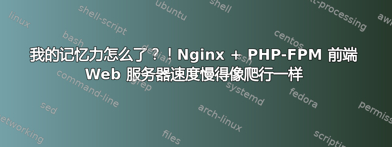 我的记忆力怎么了？！Nginx + PHP-FPM 前端 Web 服务器速度慢得像爬行一样