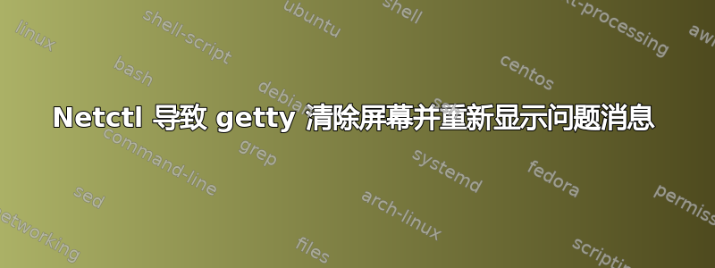 Netctl 导致 getty 清除屏幕并重新显示问题消息