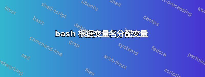 bash 根据变量名分配变量