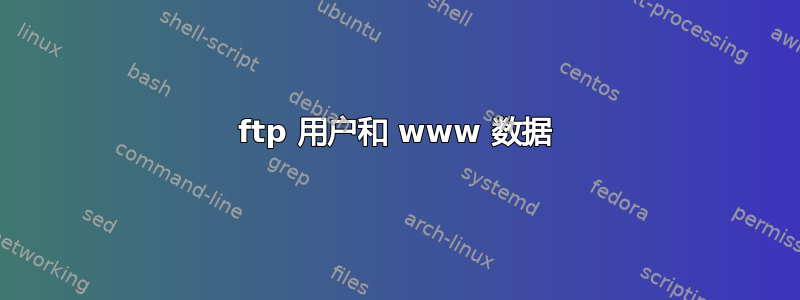 ftp 用户和 www 数据