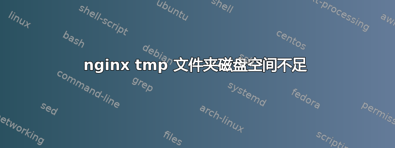 nginx tmp 文件夹磁盘空间不足