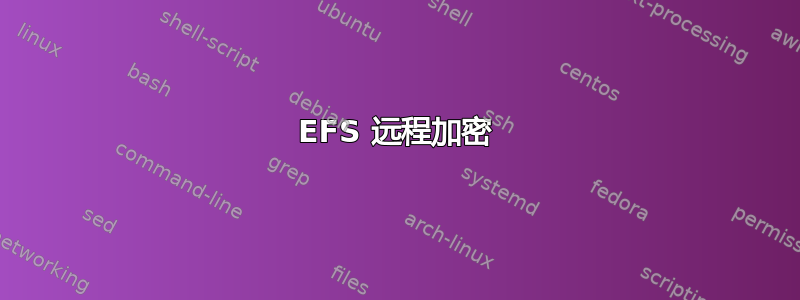 EFS 远程加密