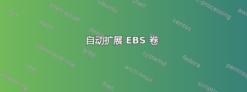 自动扩展 EBS 卷