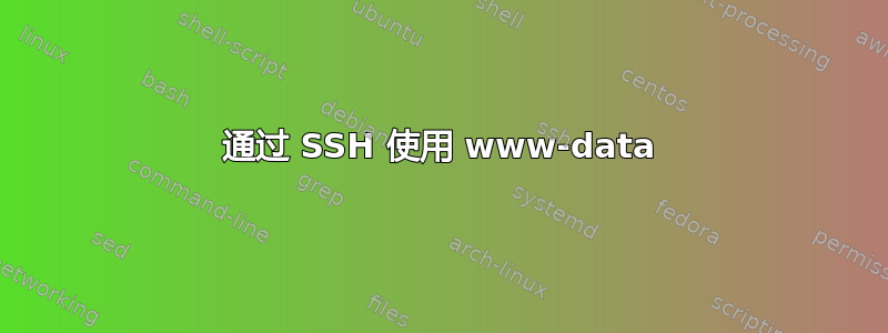 通过 SSH 使用 www-data