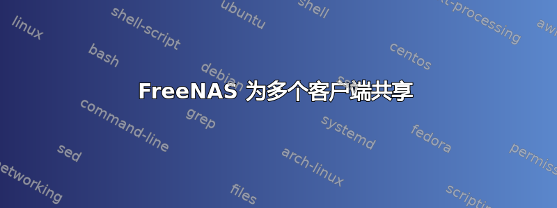 FreeNAS 为多个客户端共享