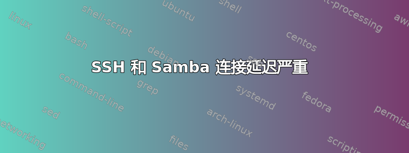 SSH 和 Samba 连接延迟严重 