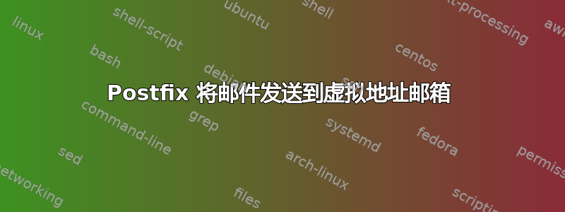 Postfix 将邮件发送到虚拟地址邮箱