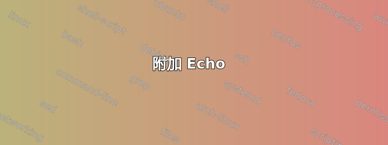 附加 Echo 