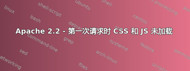 Apache 2.2 - 第一次请求时 CSS 和 JS 未加载