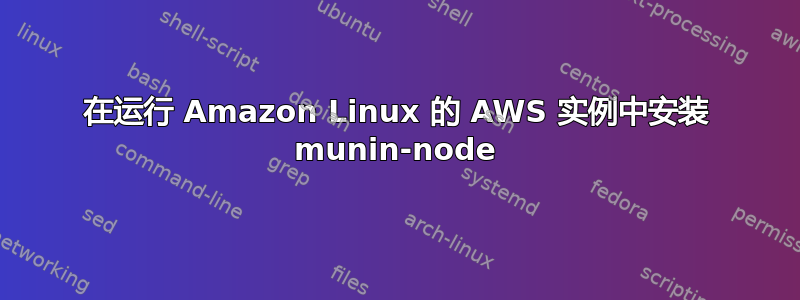 在运行 Amazon Linux 的 AWS 实例中安装 munin-node