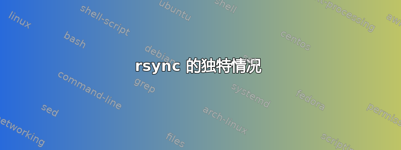 rsync 的独特情况