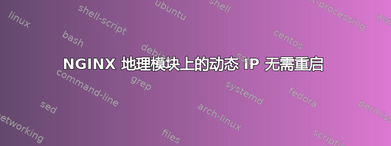 NGINX 地理模块上的动态 IP 无需重启