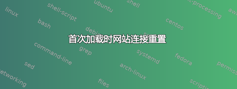 首次加载时网站连接重置