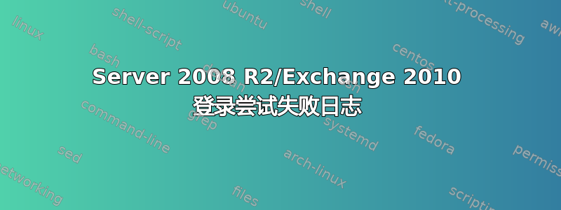 Server 2008 R2/Exchange 2010 登录尝试失败日志