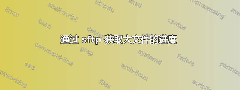 通过 sftp 获取大文件的进度