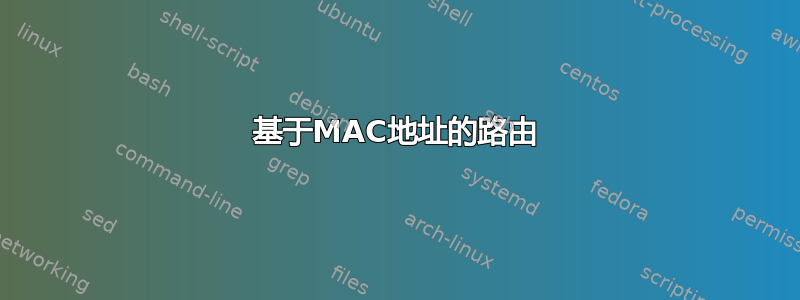 基于MAC地址的路由