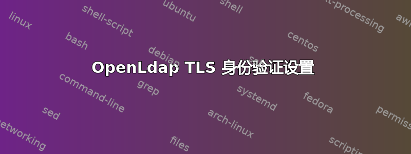 OpenLdap TLS 身份验证设置