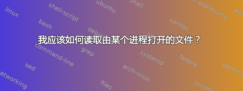 我应该如何读取由某个进程打开的文件？