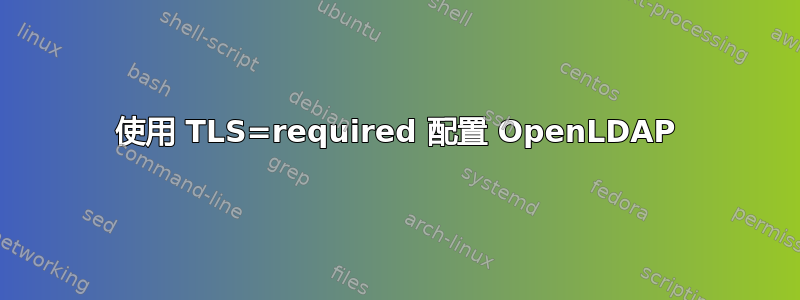 使用 TLS=required 配置 OpenLDAP