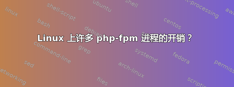 Linux 上许多 php-fpm 进程的开销？