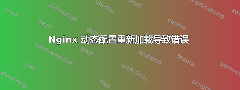 Nginx 动态配置重新加载导致错误