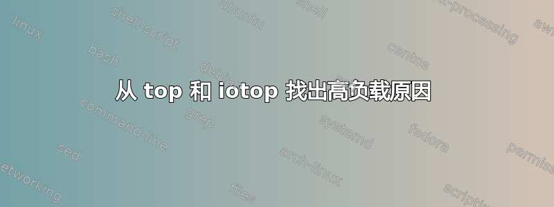 从 top 和 iotop 找出高负载原因