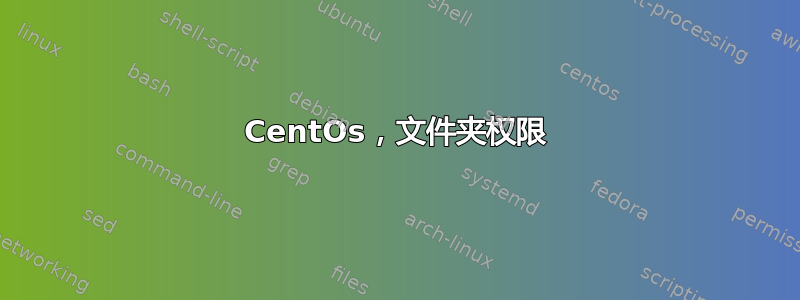 CentOs，文件夹权限