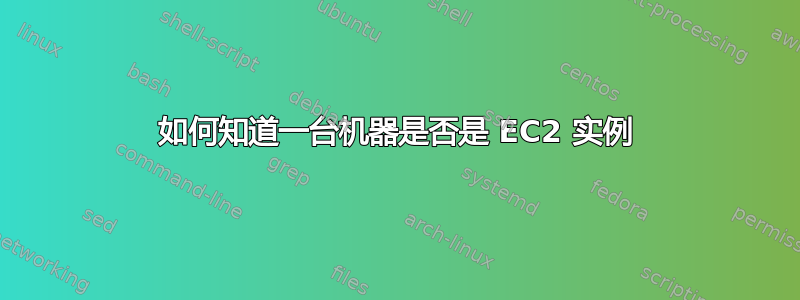 如何知道一台机器是否是 EC2 实例