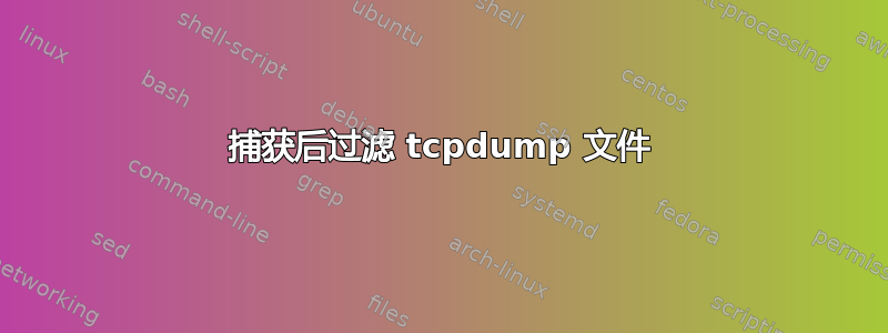 捕获后过滤 tcpdump 文件